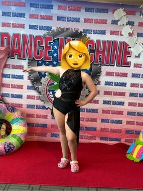 Tenth House Lyrical Dance Costume with Sequined Bodice and Draped Skirt size MA